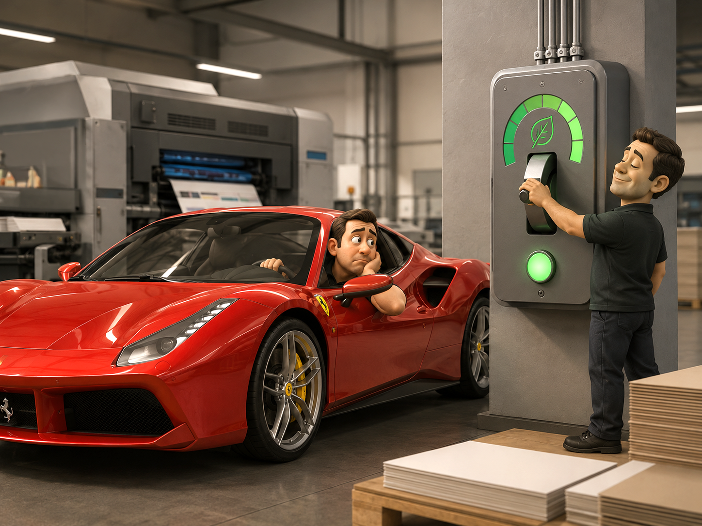 Sua gráfica tem uma Ferrari, mas dirige no modo econômico Sua gráfica tem uma Ferrari, mas dirige no modo econômico