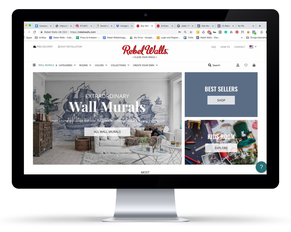 A Xeikon permite a Rebel Walls fazer papéis de parede ousados e criativos!