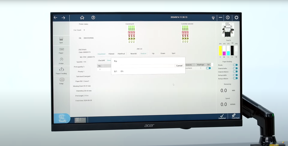 VersaPress XL+W - A Solução Econômica na Produção de Rótulos Profissionais