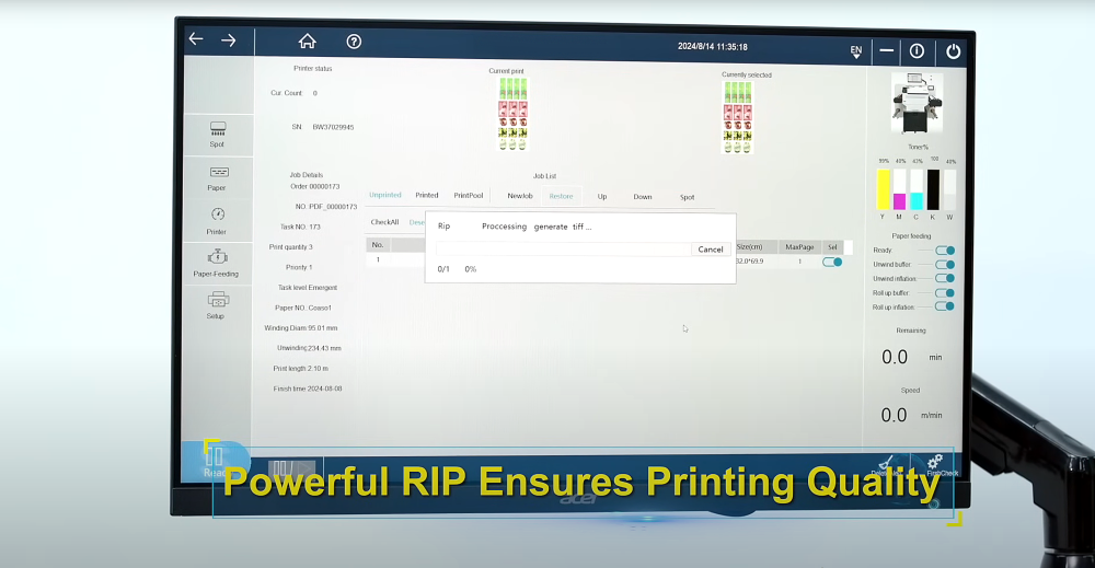 VersaPress XL+W - A Solução Econômica na Produção de Rótulos Profissionais